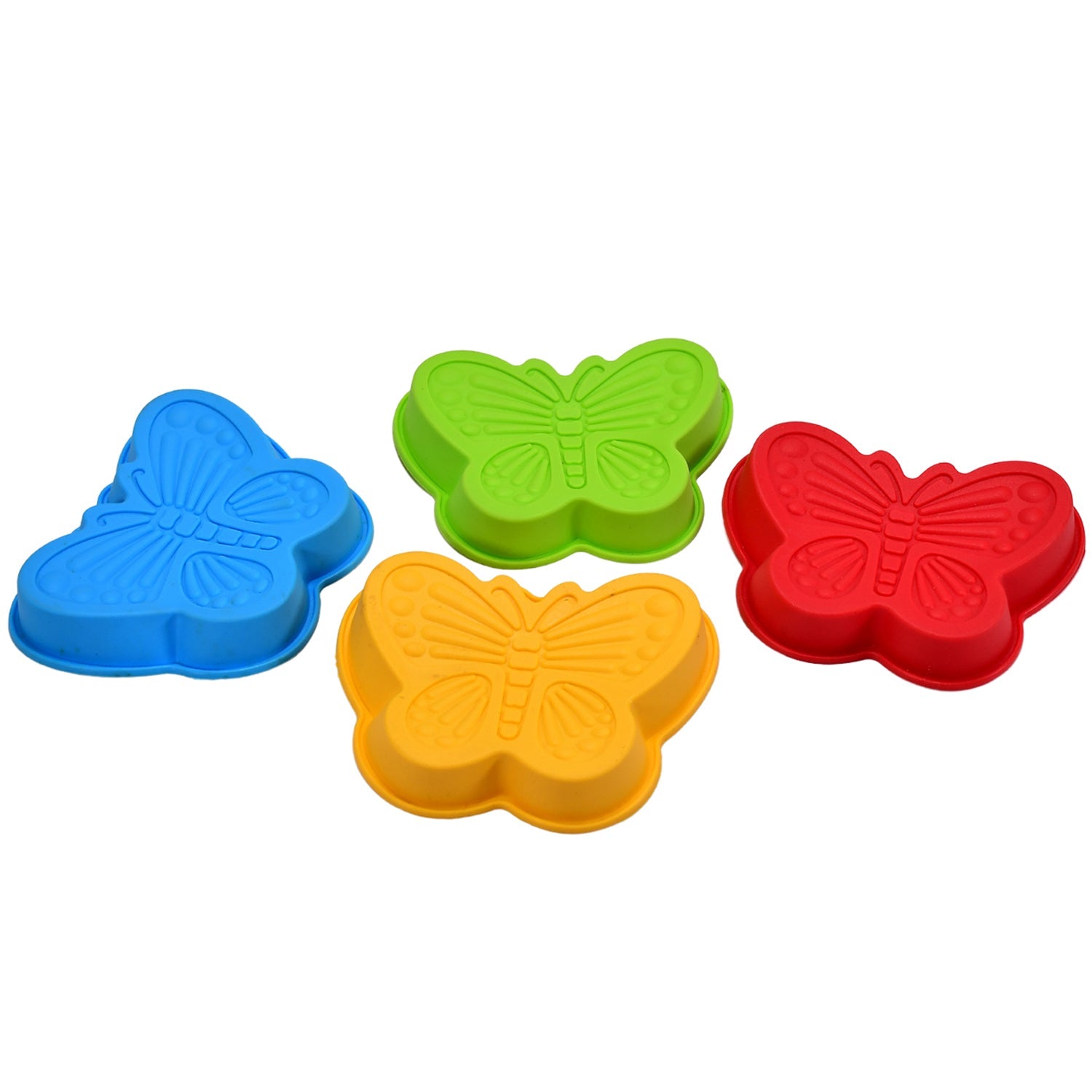 2679 Butterfly Shape Cake Cup Liners I Silicone Baking Cups I Muffin Cupcake Cases I Microwave or Oven Tray Safe I Molds for Handmade Soap, Biscuit, Chocolate, Muffins, Jelly – Pack of 4 2679 Butterfly Shape Cake Cup Liners I Silicone Baking Cups I Muffin Cupcake Cases I Microwave or Oven Tray Safe I Molds for Handmade Soap, Biscuit, Chocolate, Muffins, Jelly – Pack of 4